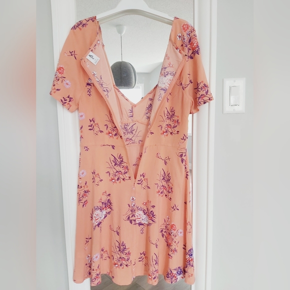 Abound Coral Aster Skater Dress Size M - Picture 5 of 7